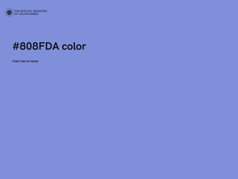 #808FDA color image