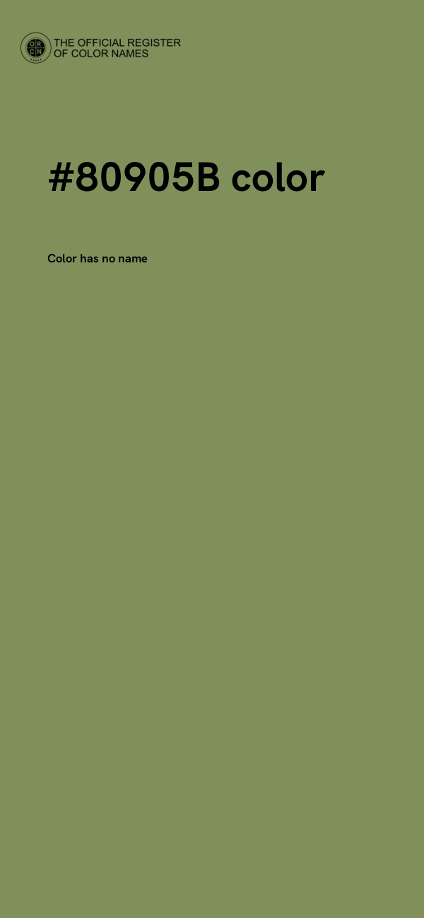 #80905B color image