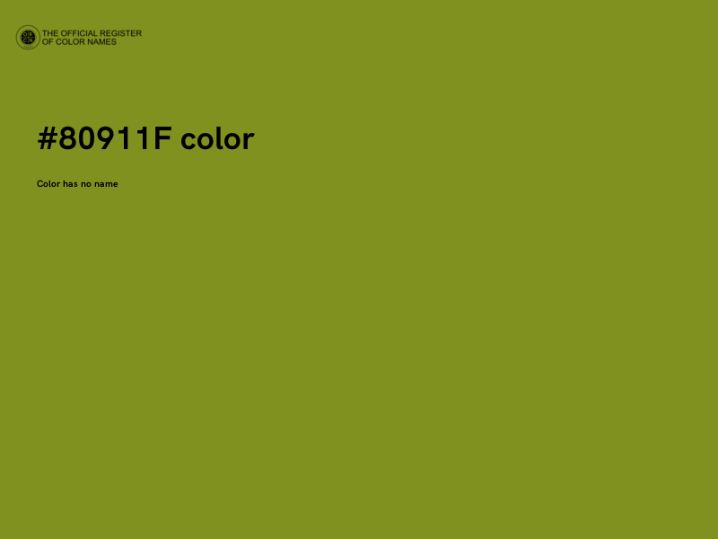 #80911F color image