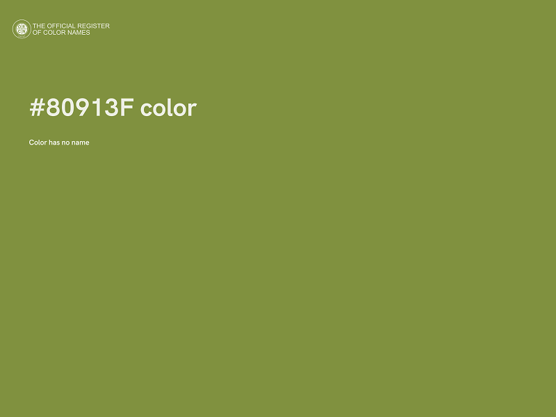 #80913F color image
