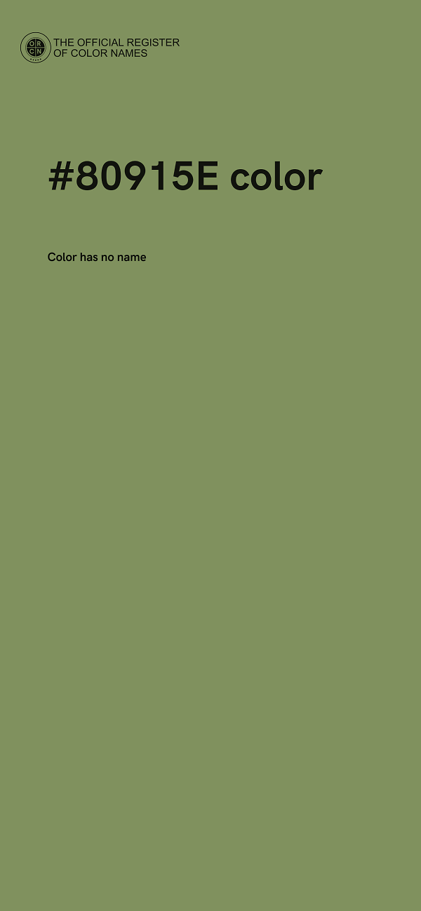 #80915E color image