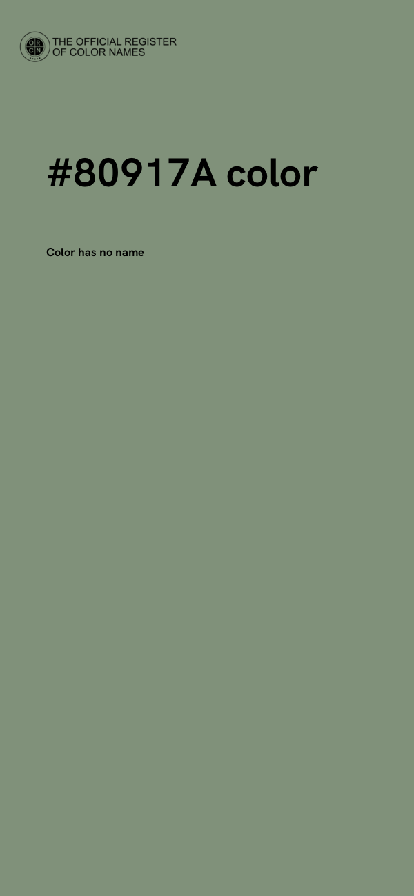 #80917A color image