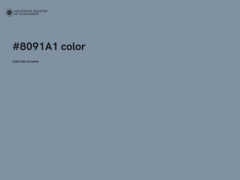 #8091A1 color image