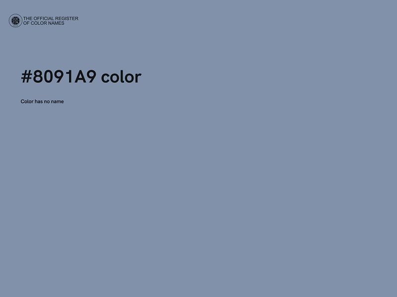#8091A9 color image