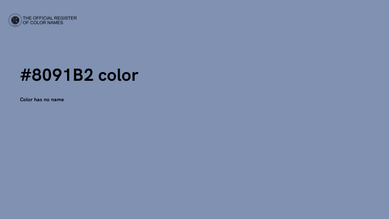 #8091B2 color image