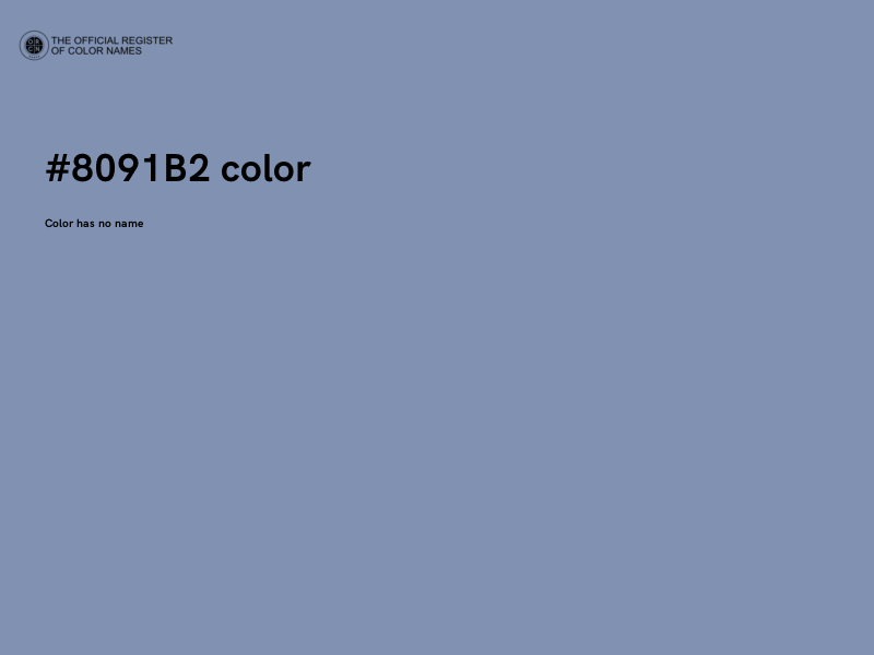 #8091B2 color image