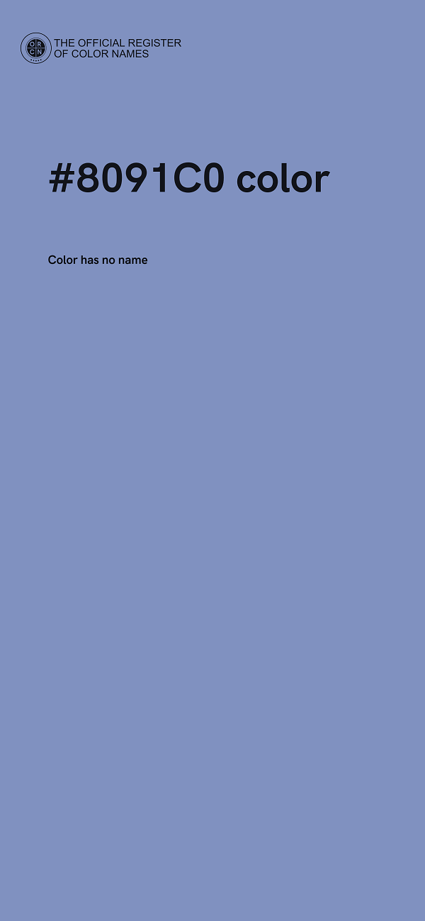 #8091C0 color image