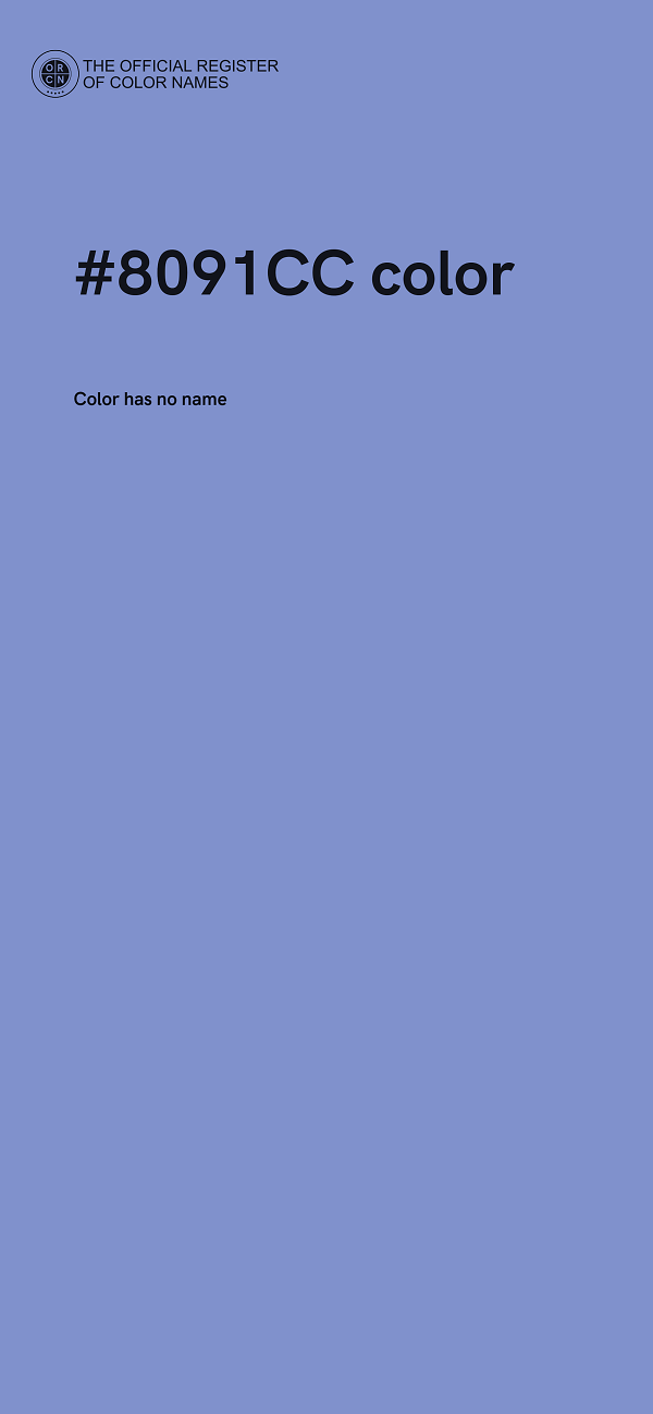 #8091CC color image