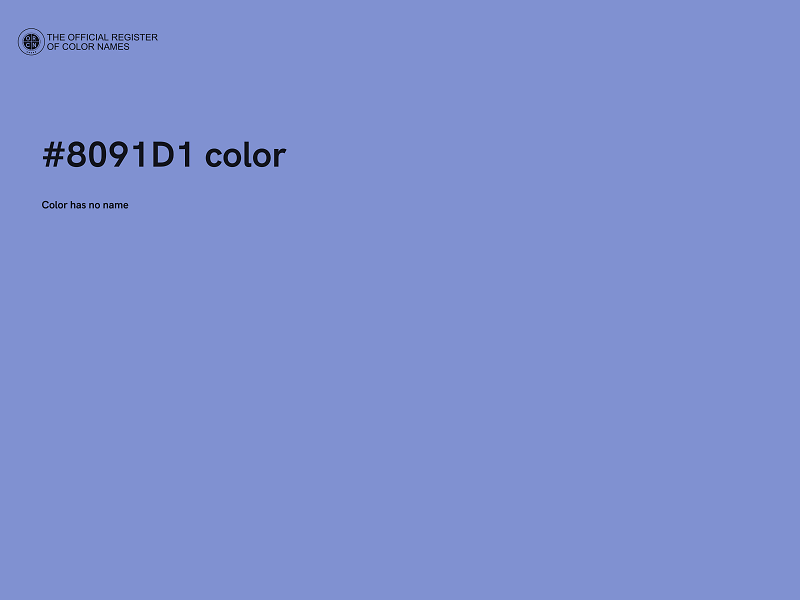 #8091D1 color image