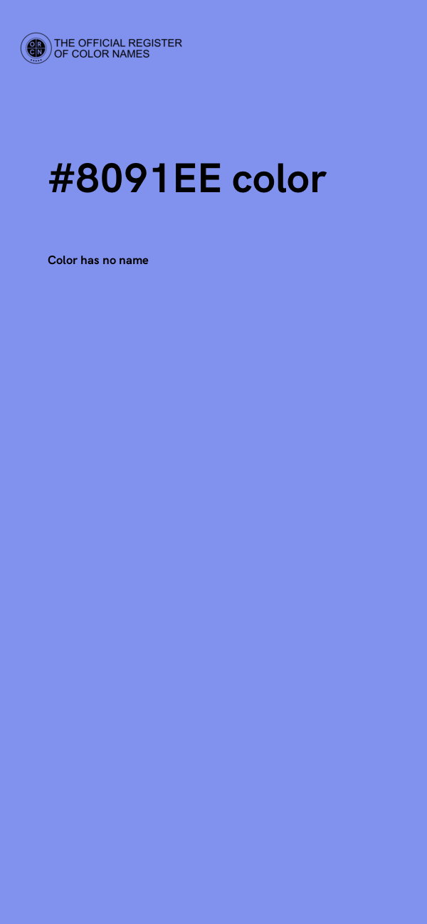#8091EE color image