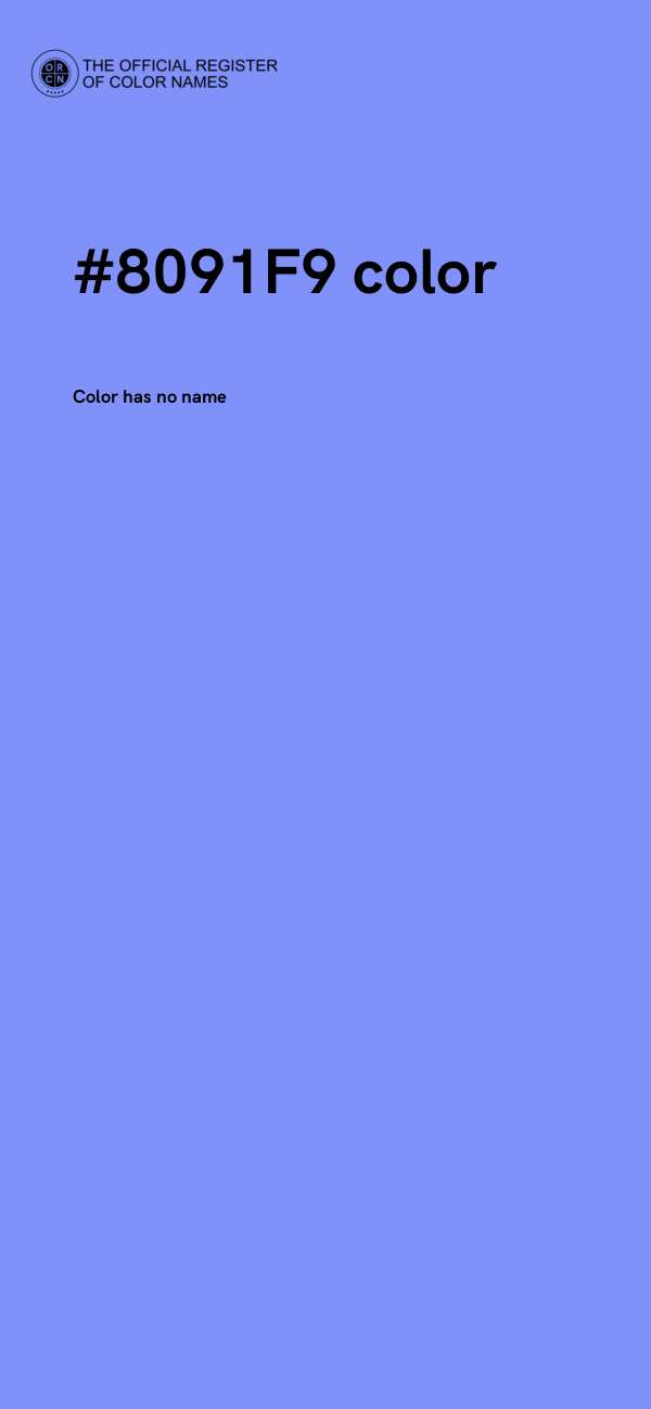 #8091F9 color image