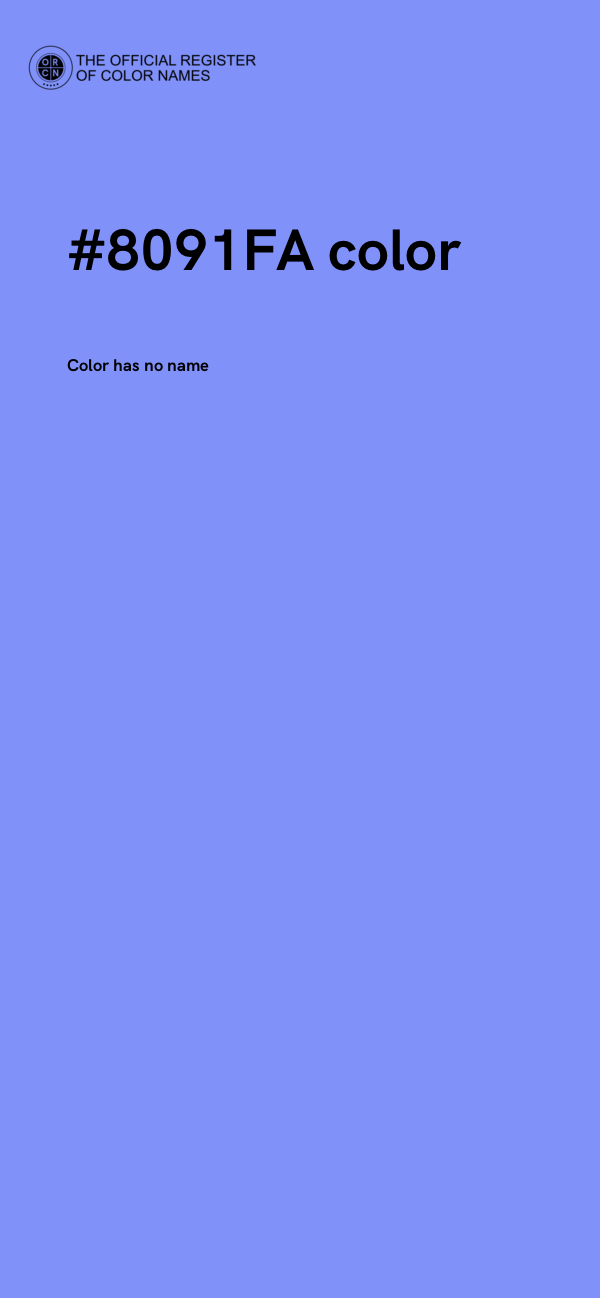 #8091FA color image