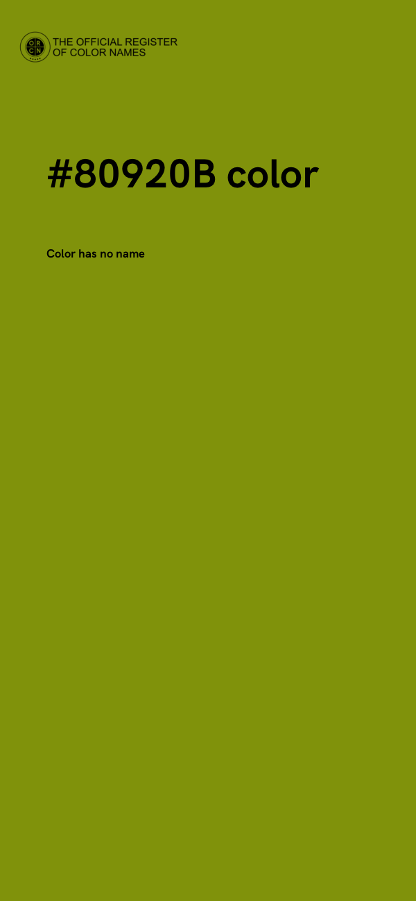 #80920B color image