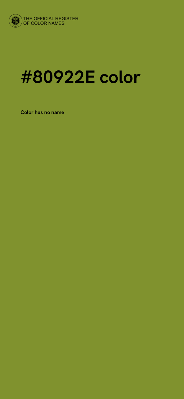 #80922E color image