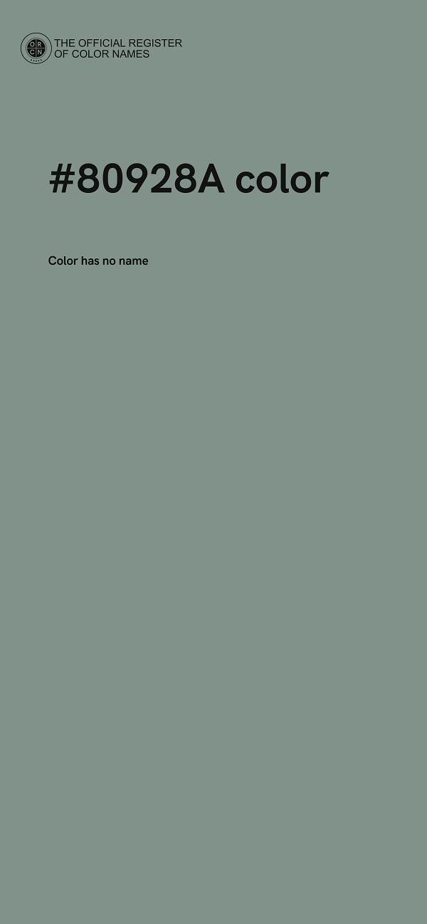 #80928A color image