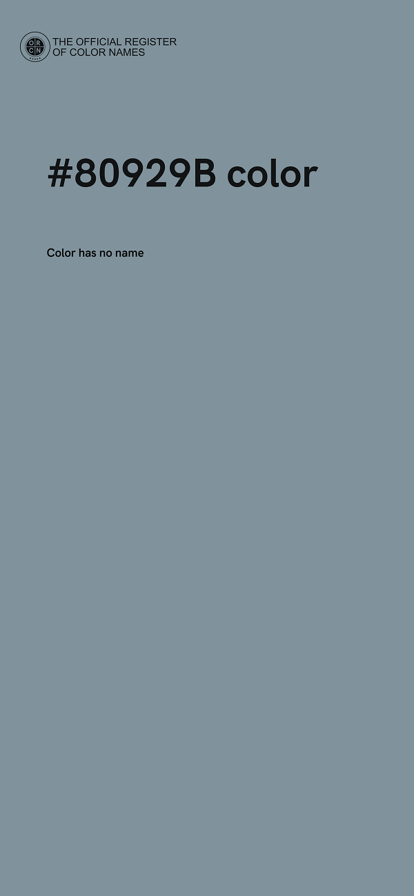 #80929B color image