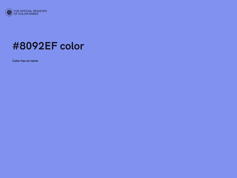 #8092EF color image