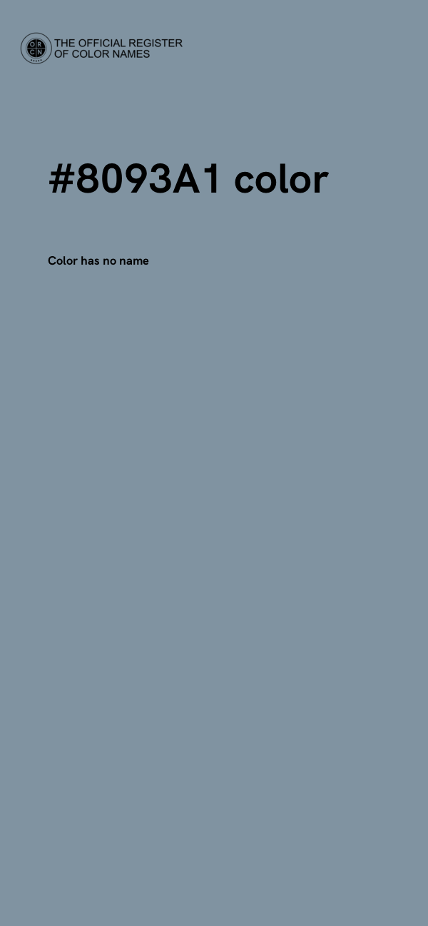 #8093A1 color image