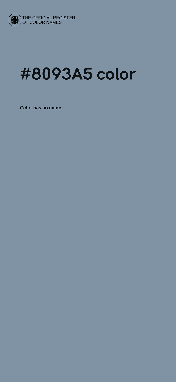#8093A5 color image