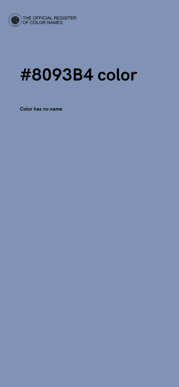 #8093B4 color image