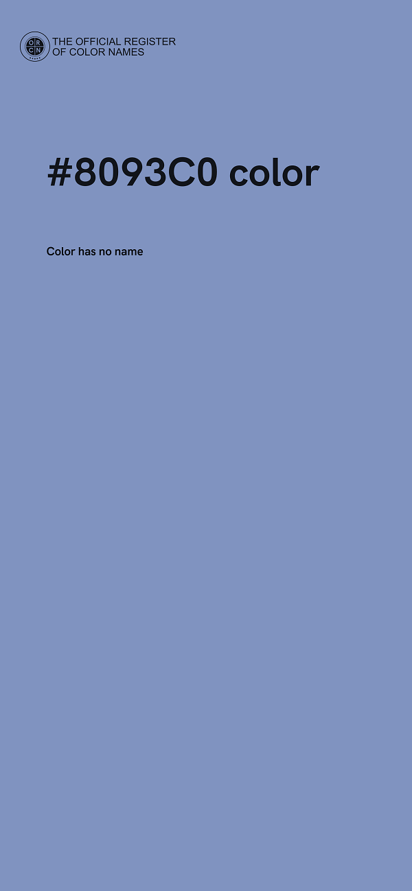 #8093C0 color image