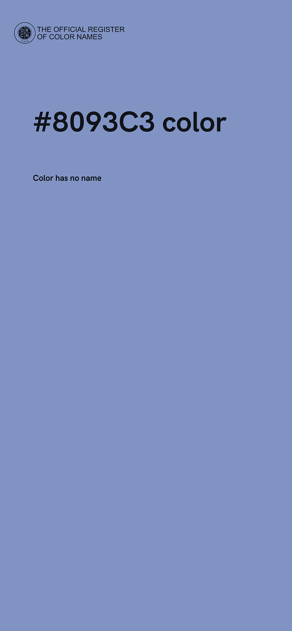 #8093C3 color image