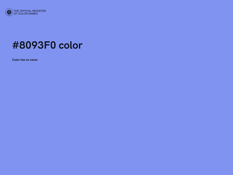 #8093F0 color image