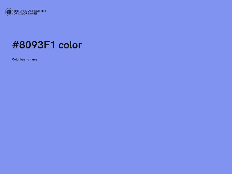 #8093F1 color image