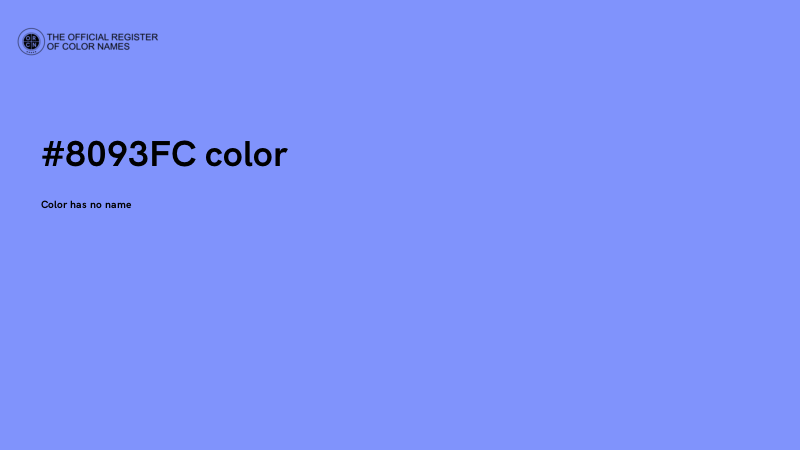 #8093FC color image