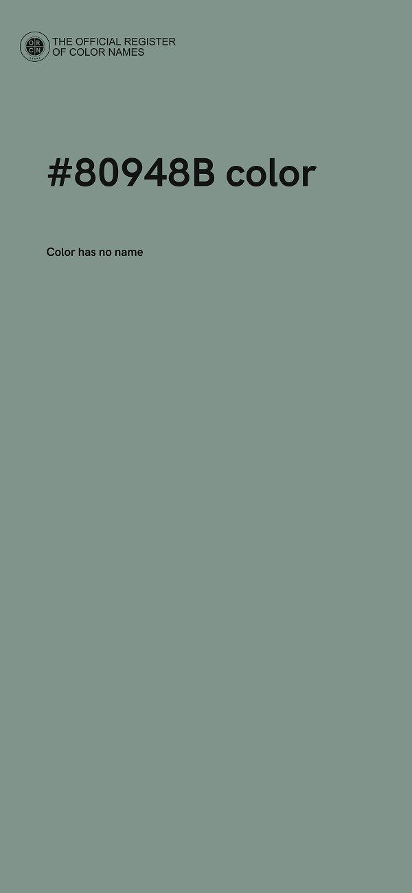 #80948B color image