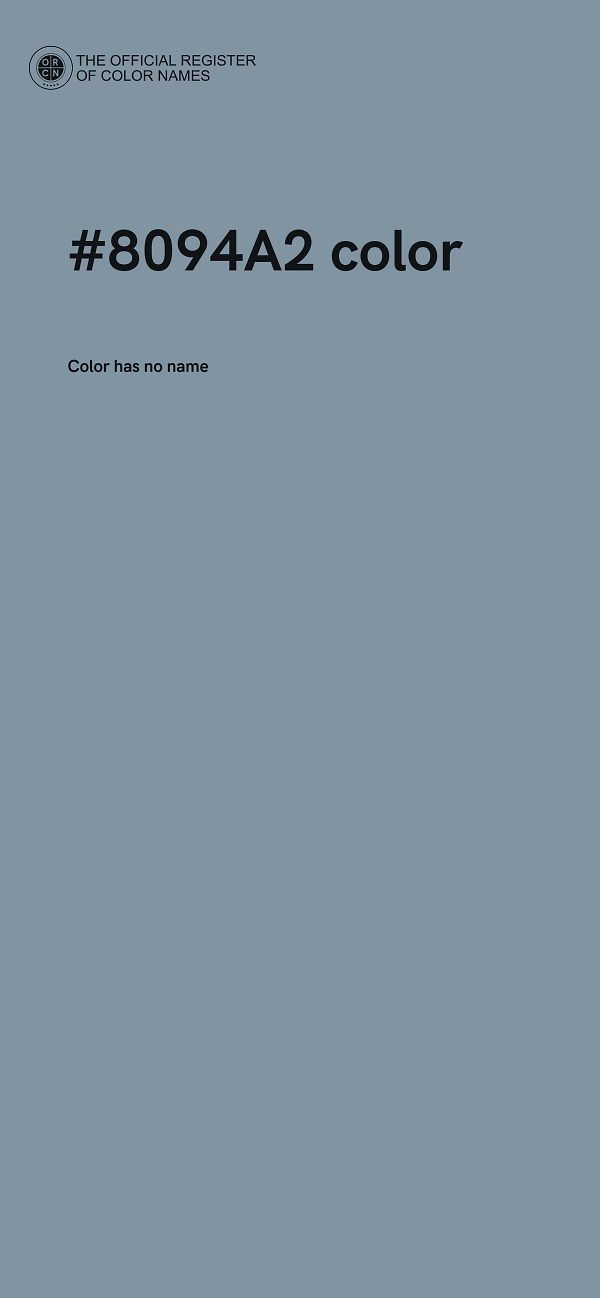 #8094A2 color image