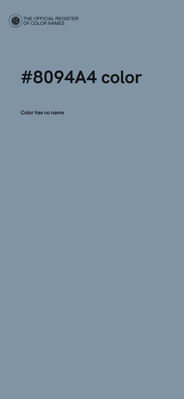 #8094A4 color image