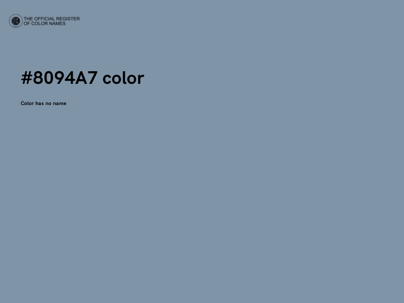 #8094A7 color image