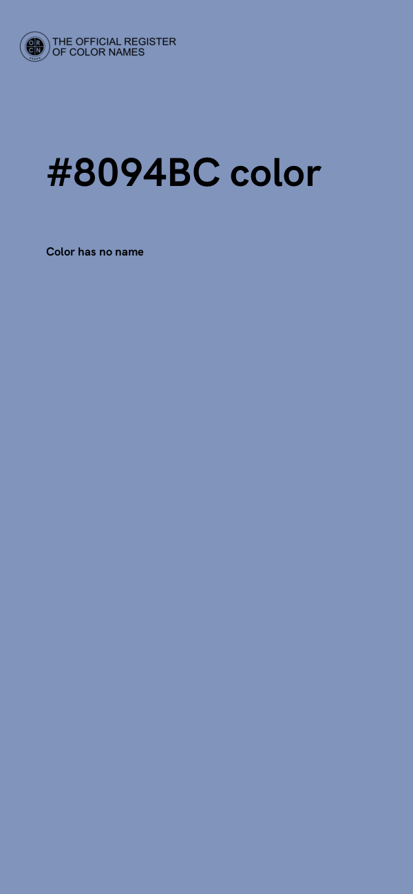 #8094BC color image
