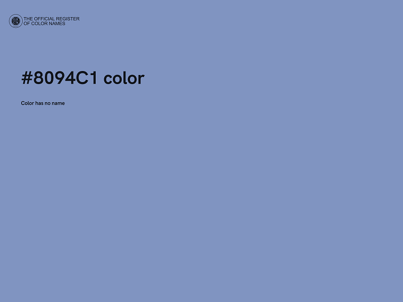 #8094C1 color image