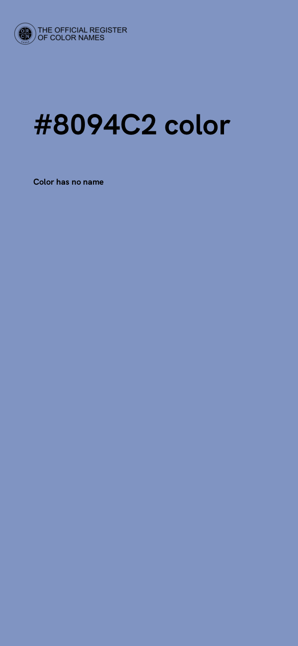 #8094C2 color image