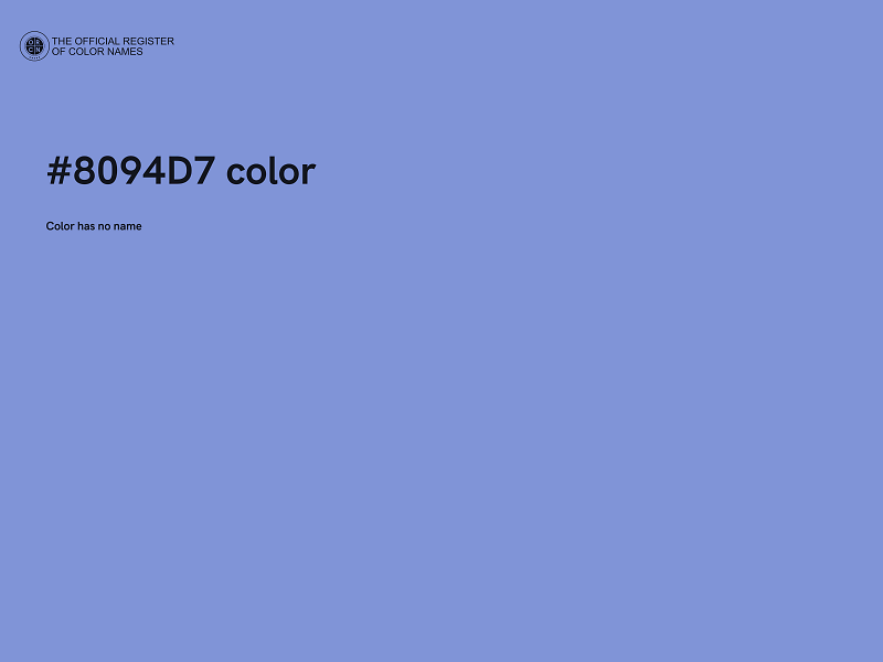 #8094D7 color image