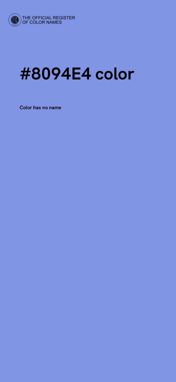 #8094E4 color image