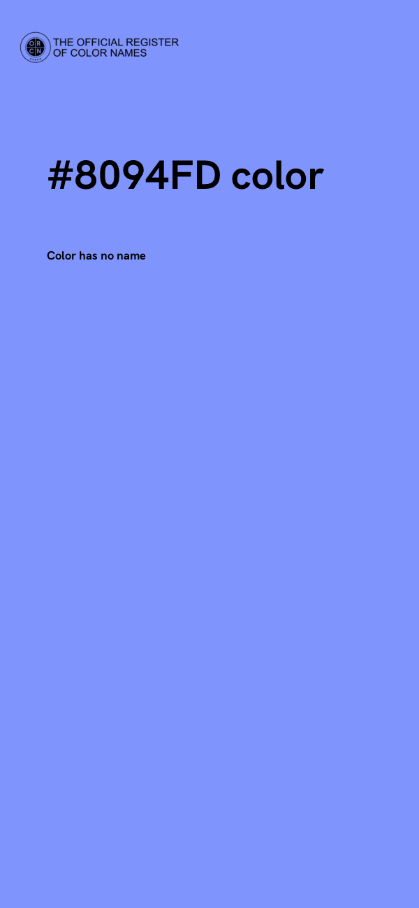 #8094FD color image