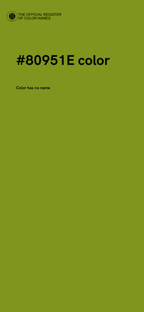 #80951E color image