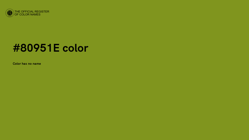 #80951E color image