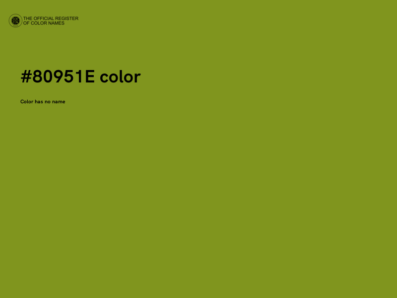 #80951E color image