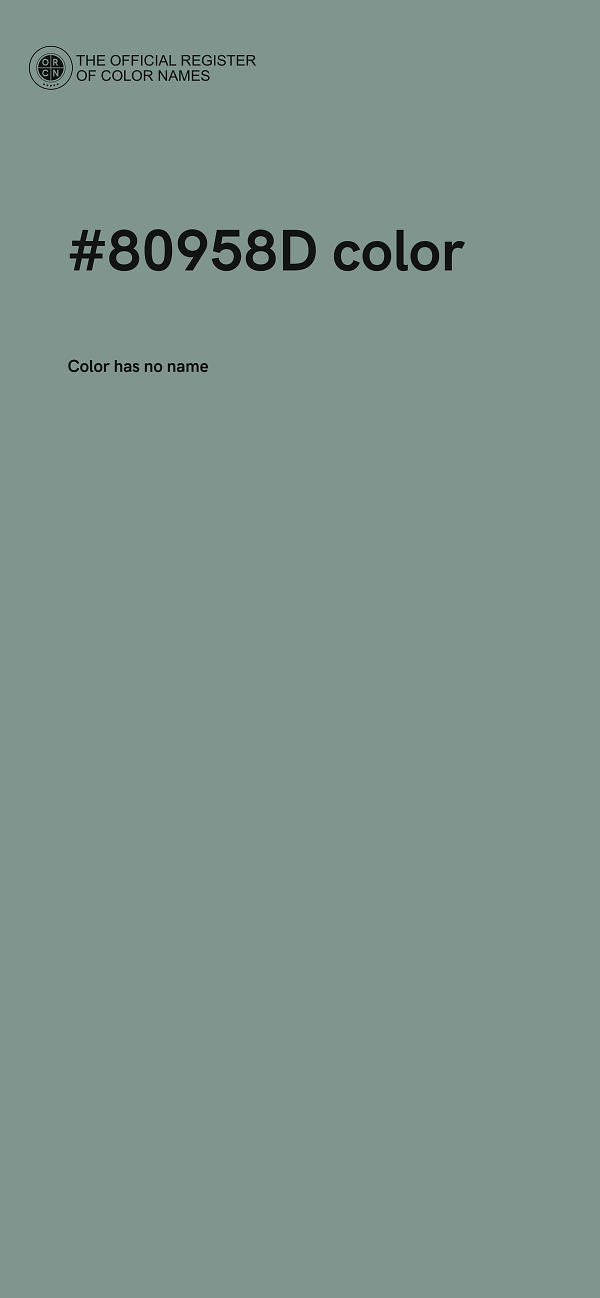 #80958D color image