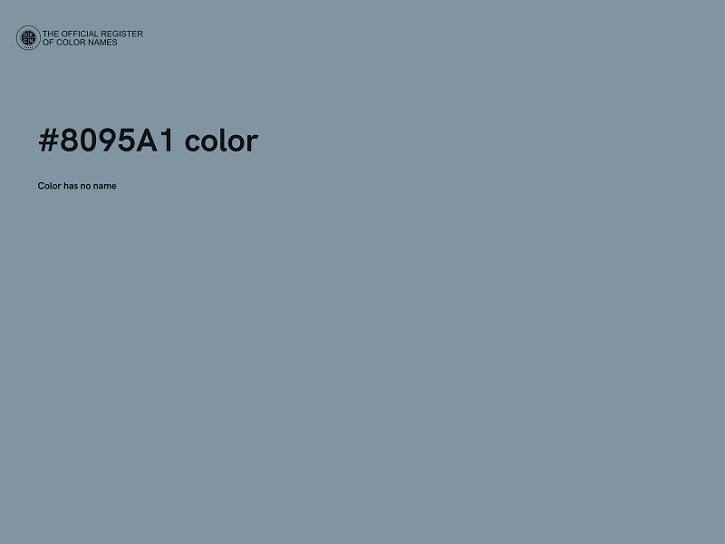 #8095A1 color image