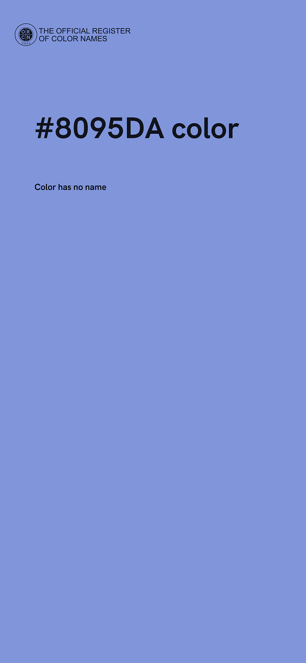 #8095DA color image