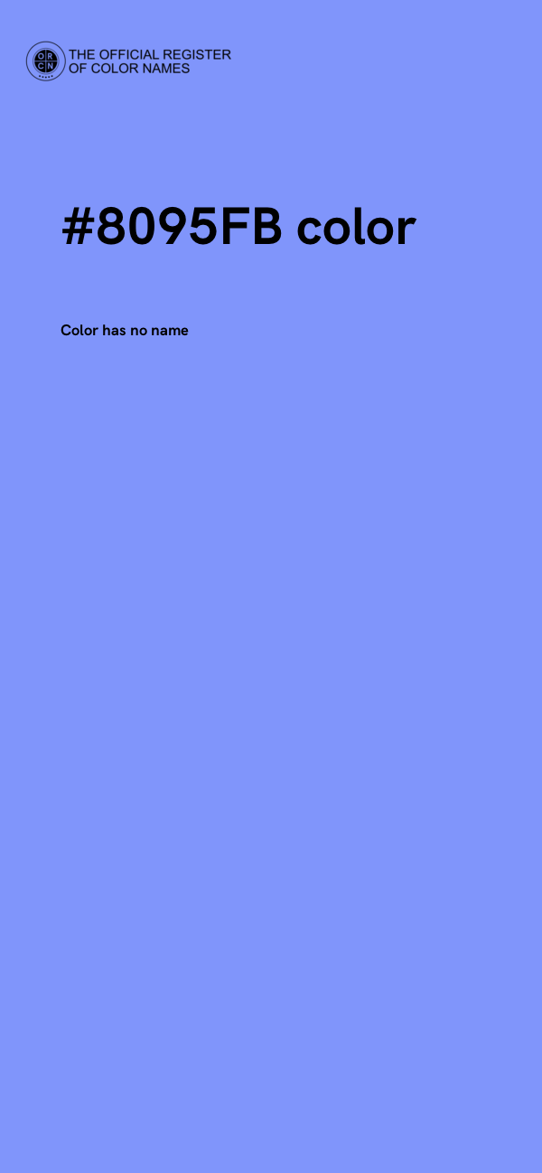 #8095FB color image