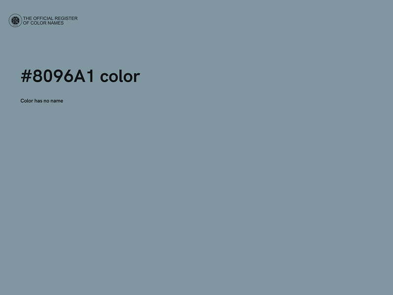 #8096A1 color image