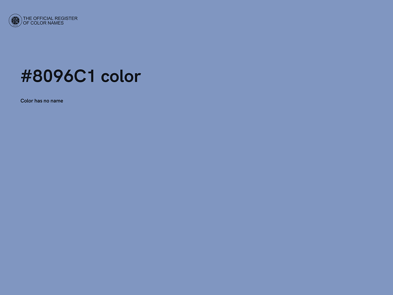 #8096C1 color image