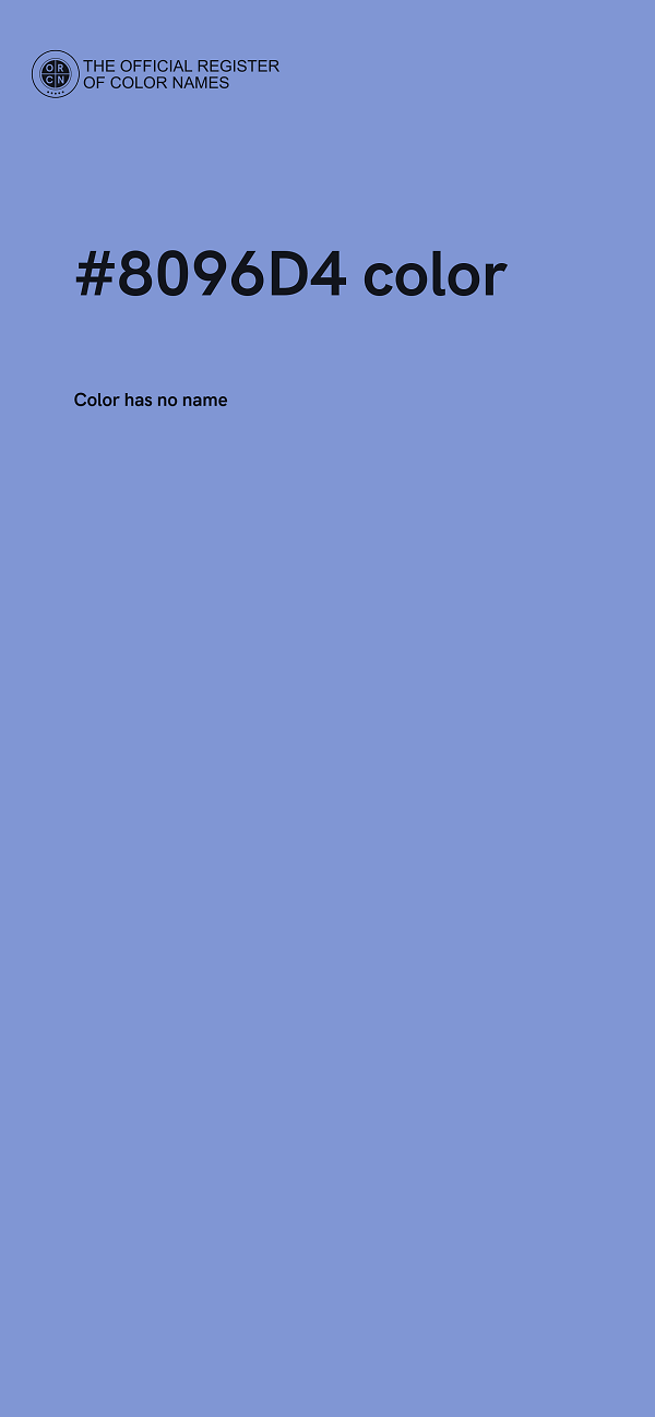 #8096D4 color image