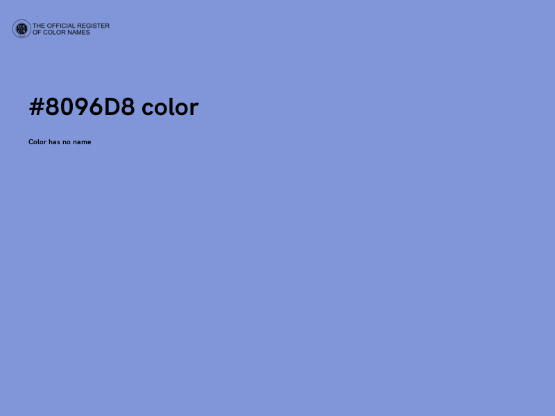 #8096D8 color image